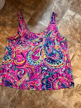 Lilly Pulitzer Kinsey Tank Psychedelic Sunshine